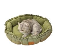 YDYAENIO Double Sided Drawstring Creative Soft And Warm Cat Bed Mattress Washable Pet Seasonal Universal Dog Accessories(Dark green,L 75 75 3)