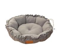 YDYAENIO Double Sided Drawstring Creative Soft And Warm Cat Bed Mattress Washable Pet Seasonal Universal Dog Accessories(Dark gray,S 45 45 3)