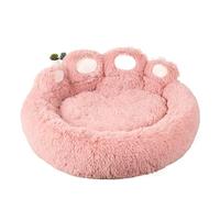 YDYAENIO Fluffy Dog Bed Plush Kennel Accessories Pet Products Large Dogs Beds Bedding Sofa Basket Small Mat Cats Big Cushion Puppy Pets(Pink,60cm)