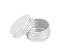 YDYAENIO metal tins with lids 10Pcs 5ML 10ML 15ML 50ML 60ML 100ML 150ML 200ML Silver Aluminum Tin Jars Lip Balm Container Candle Tea Cans Box Mini Sample Jar(100ml)