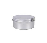 YDYAENIO metal tins with lids 20/50/100pcs 5-250ML Aluminum Jars Lip Balm Cans 60ML Tea Storage Pots Makeup Travel Container Refillable Bottles Tins(10ml,100pcs)