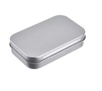 YDYAENIO metal tins with lids 40-Pack Aluminum Storage Boxes With Hinged Lids Portable Rectangular Tin Containers For Small Items(20 pcs)