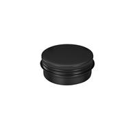 YDYAENIO metal tins with lids 5/10/15/20/30/50/60/80/100/150g Black Empty Aluminum Box Lids Silvery Tin Cans Roundnd Metal Ceam Jar Cosmetic(10ml,30pcs)