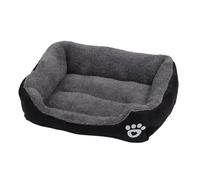 YDYAENIO Pet Large Dog Bed Warm House Candy-colored Square Nest Pet Kennel For Small Medium Large Dogs Cat Puppy Plus Size(Black,L 60x 45cm)