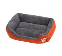 YDYAENIO Pet Large Dog Bed Warm House Candy-colored Square Nest Pet Kennel For Small Medium Large Dogs Cat Puppy Plus Size(Orange,XL 70x 50cm)