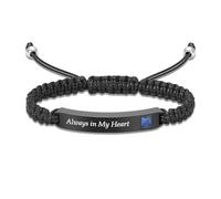 YDYDTTKD Bracciale cremazione per Ceneri, cubo di, urna, Braccialetto Regolabile, Gioielli commemorativi per i propri Cari, Regalo Personalizzato per Donne e Uomini, Oro Rosa, Rosa