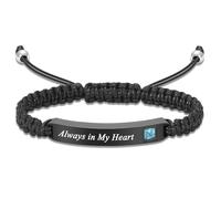 YDYDTTKD Bracciale cremazione per Ceneri, cubo di, urna, Braccialetto Regolabile, Gioielli commemorativi per i propri Cari, Regalo Personalizzato per Donne e Uomini, Oro Rosa, Rosa