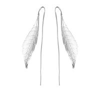 YDYDTTKD Jewelry for Women Men, Antique Style S925 Ear Stud Hollow Leaf Pearl Necklace Pendant Earrings Ethnic Natural Plant Shape EarringsEar Hook