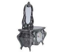 YDYDTTKD Jewelry Organizer Jewelry Box Multifunctional Retro Clock Jewelry Organizer Box With Mirror Dressing Table Jewel Cabinet Case. Jewelry Case Jewelry Display Storage