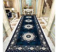 YDYFC Classical Passage Narrow Rugs Long Carpet 60cm 80cm 100cm 120cm with Non Slip Backing Blue Hallway Runner Rug for Kitchen Hall Stairs Corridor Entrance (Size : 60x100cm/2ftx3.3ft)
