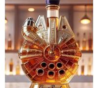 YDZYFFS 300ML Whiskey Decanter Wine Bottles Art Statue Figurine - 3D Glass Conch-shaped Whiskey Decanter Sculpture, Animal Theme Creative Novelty Empty Wine Bottles, For Storing Spirits