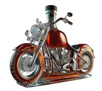YDZYFFS 300ML Whiskey Decanter Wine Bottles Art Statue Figurine - 3D Motorcycle Style Novelty Whisky Decanter, Glass Whiskey Wine Bottles Sculpture, Wines Storage Containers, Home Decor Ornaments,