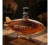 YDZYFFS 300ML Whiskey Decanter Wine Bottles Art Statue Figurine - 3D Spaceship Shape Shaped Whiskey Wine Bottle, Creative Novelty Glass Whiskey Decanter, Empty Wine Bottles For Liquor Storage(#1)