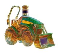 YDZYFFS 300ML Whiskey Decanter Wine Bottles Art Statue Figurine - Tractor Shaped Whiskey Wine Bottle, 3D Glass Whiskey Decanter, Creative Car Theme Empty Wine Bottles, Home Bar Art Decor Gift(#1)