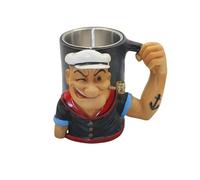 YDZYFFS 3D Mug - Coffee Cups - Wine Glasses, 3D Popeye Mug Home Resin Crafts Ornaments, Desktop Decoration Figurine Sculpture, 3D Painted Mugs Novelty Coffee Mugs(#1)