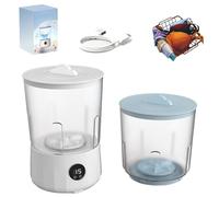 Ye02 Underwear Washer Machine, Portable Rechargeable Cordless Mini Washing Machine, 1.5L Underwear/Socks Travel Washing Machine for Apartments,Dorms,Camping, RV Travel (White)