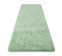 Yeaban Bathroom Runner Rug 24"x 60" - Thick Chenille Long Bath Mat | Absorbent and Washable Extra Large Bath Rug Non-Slip, Soft Runner Rug for Bathroom, Shower, Sink - (Sea Foam)