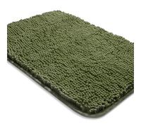 Yeaban Sage Bathroom Rugs - Thick Chenille Bath Mats | Absorbent and Washable Bath Rug Non-Slip, Plush Rugs for Bathroom Floor, Shower, Sink - 24" x 36"