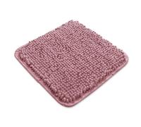 Yeaban Small Bathroom Rugs 12"x12" - Thick Chenille Bath Mats | Absorbent and Washable Bath Rug Non-Slip, Plush and Soft Rugs for Bathroom, Shower, Sink(Rose Dawn)
