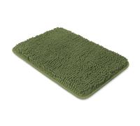 Yeaban Small Bathroom Rugs 12"x18" - Chenille Bath Mats | Absorbent and Washable Bath Rug Non-Slip, Plush and Soft Rugs for Bathroom, Shower, Sink(Sage)