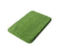 Yeaban Small Bathroom Rugs 12"x18" - Thick Chenille Bath Mats | Absorbent and Washable Bath Rug Non-Slip, Plush and Soft Rugs for Bathroom, Shower, Sink(Forest Green)