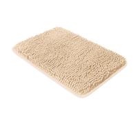 Yeaban Small Bathroom Rugs 12"x18" - Thick Chenille Bath Mats | Absorbent and Washable Bath Rug Non-Slip, Plush and Soft Rugs for Bathroom, Shower, Sink(Ivory Cream)