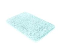 Yeaban Small Bathroom Rugs 12"x18" - Thick Chenille Bath Mats | Absorbent and Washable Bath Rug Non-Slip, Plush and Soft Rugs for Bathroom, Shower, Sink(Aqua)