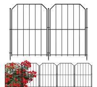 Yeabett Garden Fence 25 Pcs, Decorative Metal Fencing 31cm(W) × 41cm(H), Dog Fence Outdoor Animal Barrier for Flower Bed Yard Patio