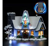 YEABRICKS LED Light for - 10293 Creator Expert Santa’s Visit Building Blocks Model: Remote-Control Version (Building Set NOT Included)