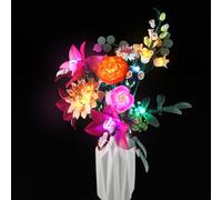 YEABRICKS LED Light for 10342 The Botanical Collection Pretty Pink Flower Bouquet Building Blocks Model (Building Set NOT Included)