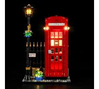 YEABRICKS LED Light for 21347 Ideas Red London Telephone Box Building Blocks Model (Building Set NOT Included)