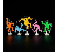 YEABRICKS LED Light for 31216 Art Keith Haring - Dancing Figures Building Blocks Model (Building Set NOT Included)
