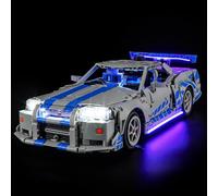 YEABRICKS LED Light for 42210 Technic 2 Fast 2 Furious Nissan Skyline GT-R (R34) Car Building Blocks Model (Building Set NOT Included)