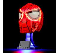 YEABRICKS LED Light for -76285 Marvel Spider-Man's Mask Building Blocks Model (Building Set NOT Included)