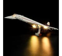 YEABRICKS LED Light for Lego-10318 Icons Concorde Building Blocks Model (Lego Set NOT Included)