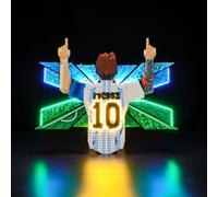 YEABRICKS LED Light for Lego 43018 LEGO® Editions Lionel Messi - Celebration Building Blocks Model -Gift for Collectors & Hobbyists(Building Set NOT Included)
