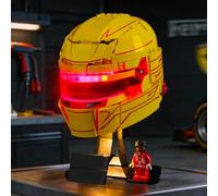 YEABRICKS LED Light for Lego-43022 Editions Scuderia Ferrari HP Lewis Hamilton Helmet Building Blocks Model (Building Set NOT Included)