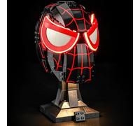YEABRICKS LED Light for Lego-76329 Marvel Miles Morales' Mask Building Blocks Model (Lego Set NOT Included)