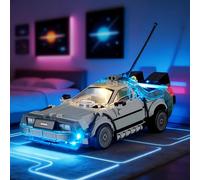 YEABRICKS LED Light for Lego-77256 Speed Champions Time Machine from Back to the Future Building Blocks Model (Building Set NOT Included)