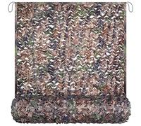 Yeacool Camo Netting Mesh Camouflage Netting Military Surplus Hunting Blind Net for Camping Military Theme Party Decor Backdrop Sunshade Car Cover Shooting (Camo Bionic Leaves,19.7ftx19.7ft, 6m*6m)