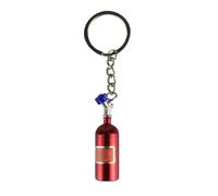 Yeah Dolls Simulation Keyring Nitrous Bottle Keychain Aluminum Designs Great Addition For Motorbike Car Fans Daily Use And Shows 1pc Holly Hobby Dolls (Red, 5cm)