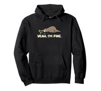 Yeah Fine Sarcasm Nap Office Burnout Monday Sloth Pullover Hoodie