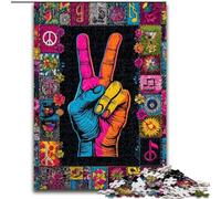 Yeah Gesture Jigsaw Puzzles for Teenagers, Brain Intelligence Challenge Addictive Toys for Home Decoration (26x38cm)