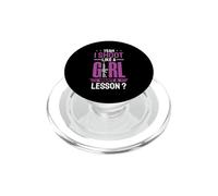 Yeah I Shoot Like A Girl Want A Lesson Design PopSockets PopGrip for MagSafe