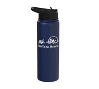 Yeah I'm Fine, No Worries, Drowning Skull, Everything's Fine Stainless Steel Insulated Water Bottle