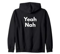 Yeah Nah Funny Australian Slang Zip Hoodie