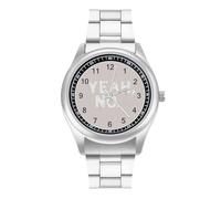 Yeah..._NO. Men's Fashion Watch Business Dress Watches Casual Analog Wristwatch Novelty Funny