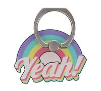 Yeah! Rainbow 90s Retro Phone Ring Holder Grip Finger 360 Mount Stand Mobile Universal Loop for All Smartphones