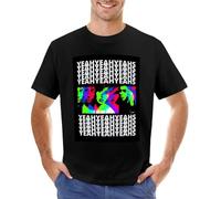 Yeah-Yeah-Yeahs-POP-Art-T-Shirt-Vintage-Clothes-Aesthetic-Clothes-Boys-Animal-Print-Shirt-Men Black M
