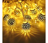 YeahBoom 10 LED Disco Ball Fairy Lights, 150 cm Mirror Ball String Lights, Disco Ball String Lights, Disco Party Light, Disco Mirror Ball Lights, Mini Disco Balls Ornaments, Fairy Lights Christmas